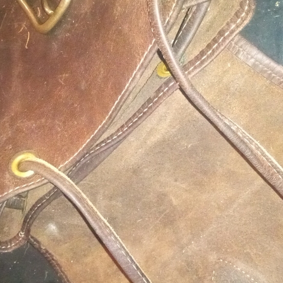 Gorgeous Brown Leather Backpack - Picture 5 of 5